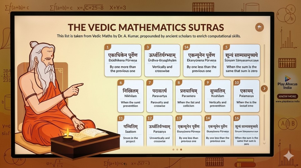 vedicmathsSutras - Ideal Play Abacus